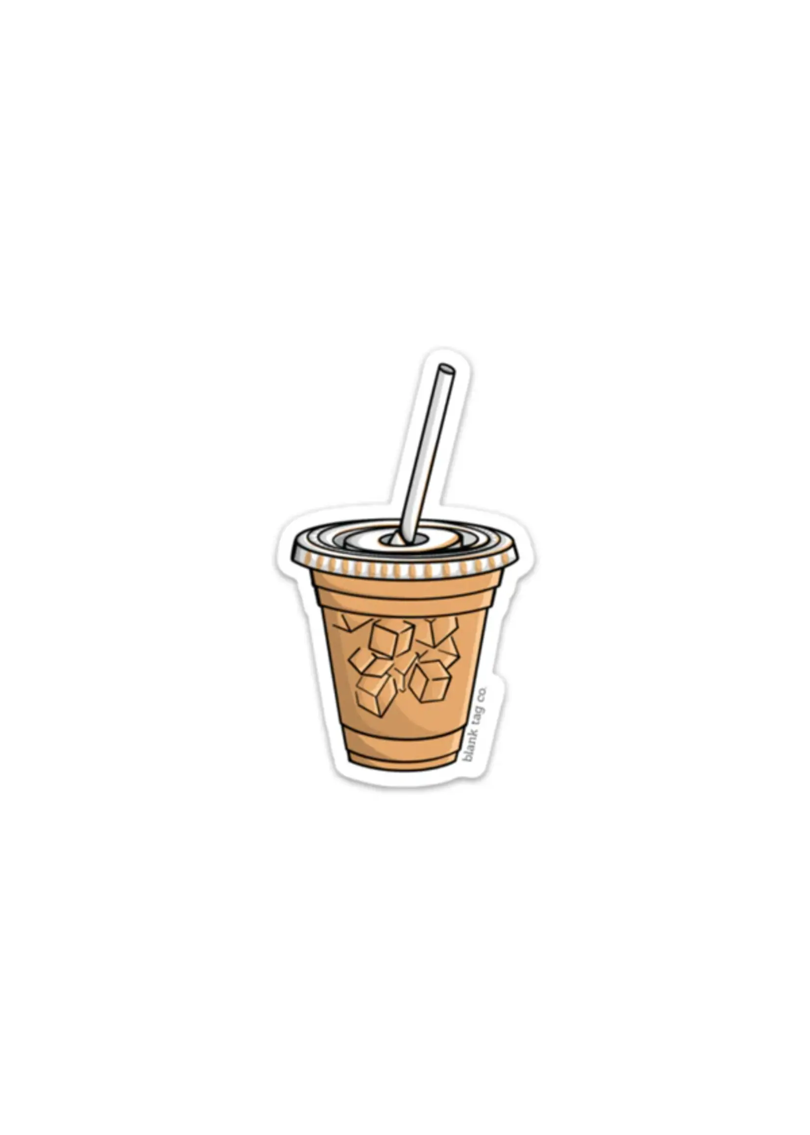 BLANK TAG CO. STICKER ICED COFFEE