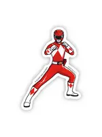 BLANK TAG CO. STICKER RED POWER RANGER
