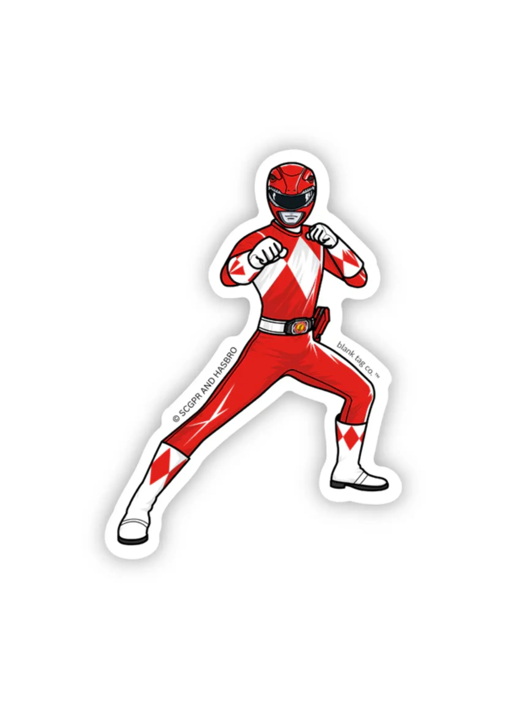 BLANK TAG CO. STICKER RED POWER RANGER