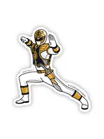 BLANK TAG CO. STICKER WHITE POWER RANGER