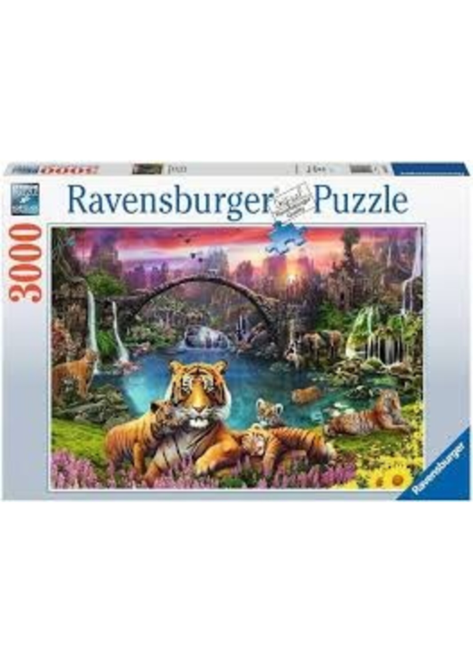 RAVENSBURGER PUZZLE 3000 PC TIGERS IN PARADISE