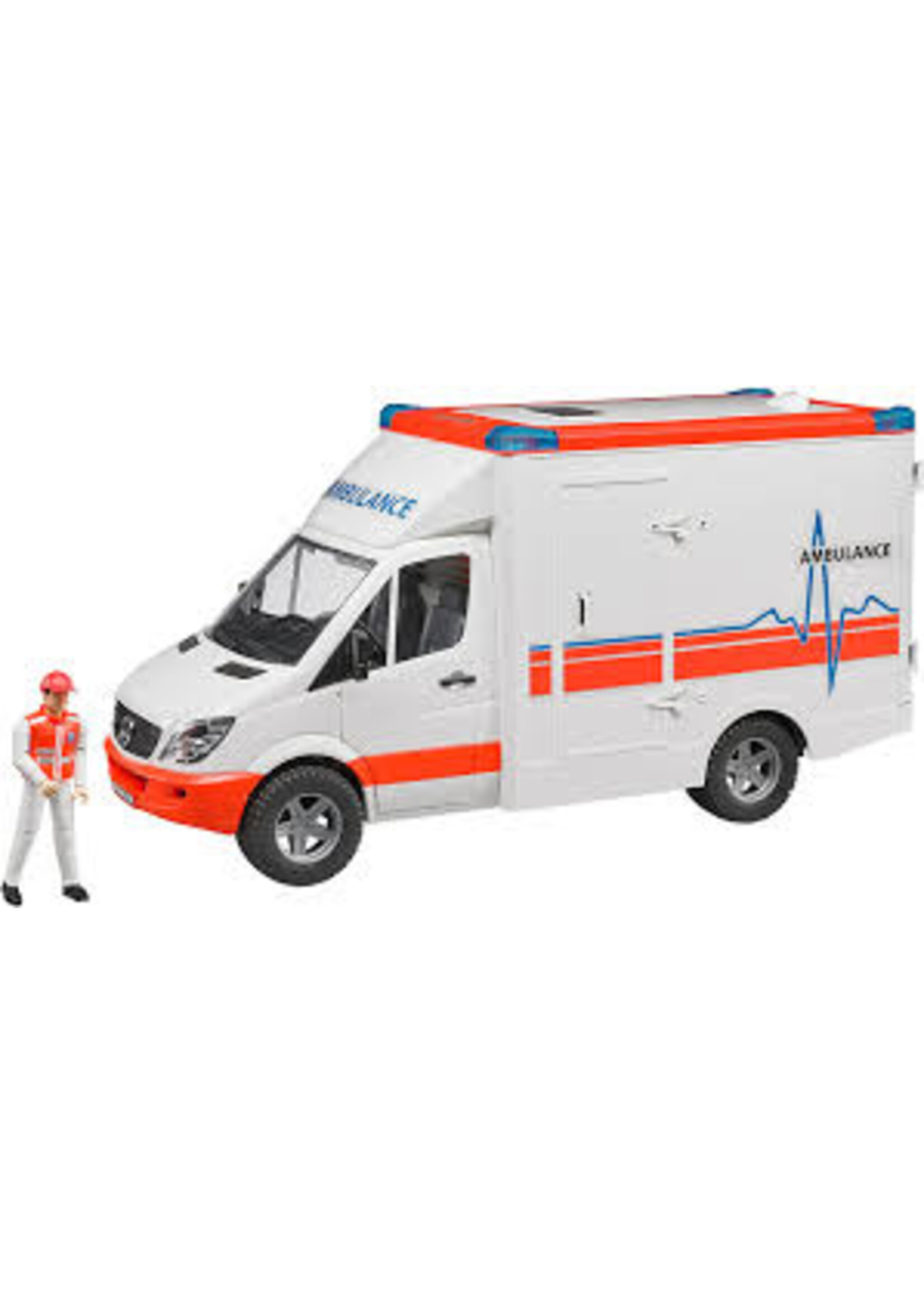 BRUDER MB SPRINTER AMBULANCE W DRIVER