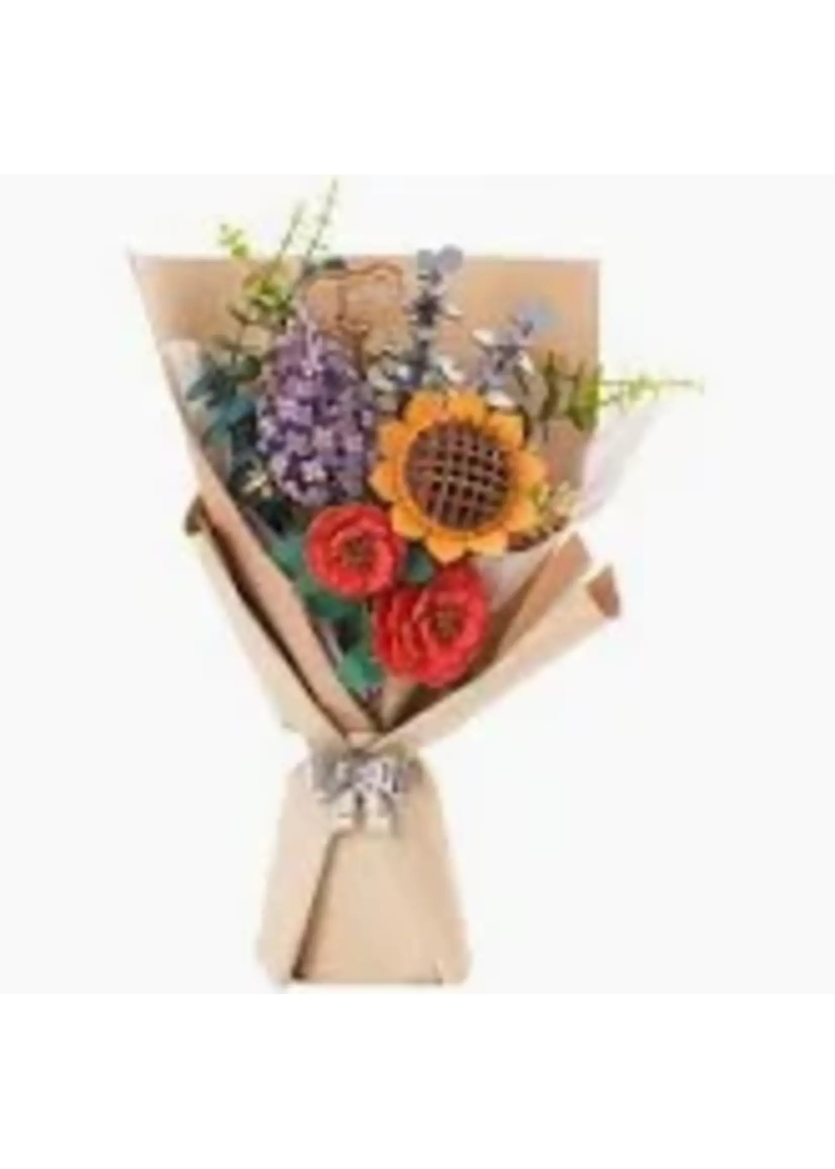 HANDS CRAFT WOODEN FLOWER BOUQUET