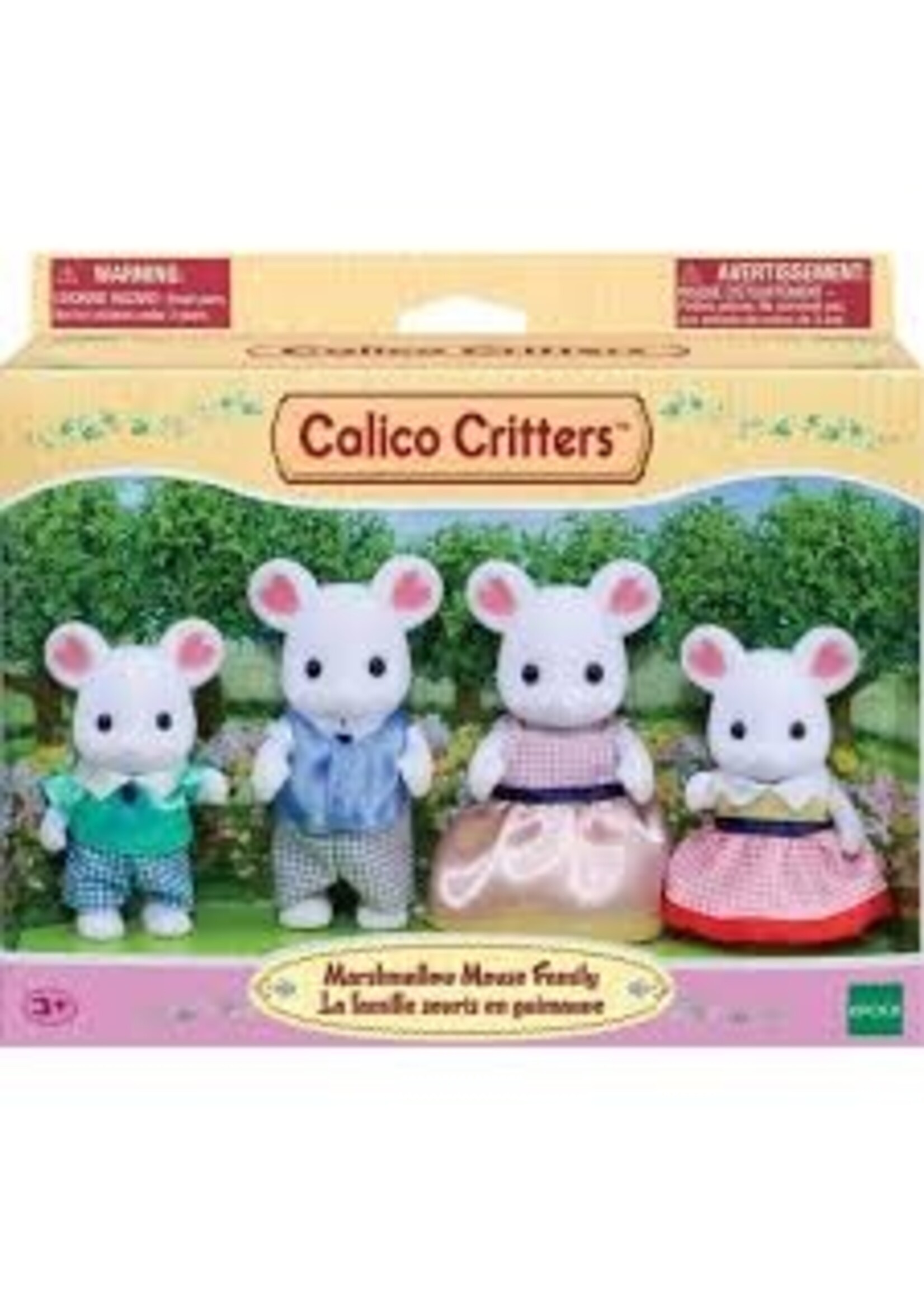 EPOCH (CALICO CRITTER & KIDOOZIE) CC MARSHMALLOW MOUSE FAMILY