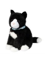 DOUGLAS PLUSH CAT BLACK AND WHITE MINI