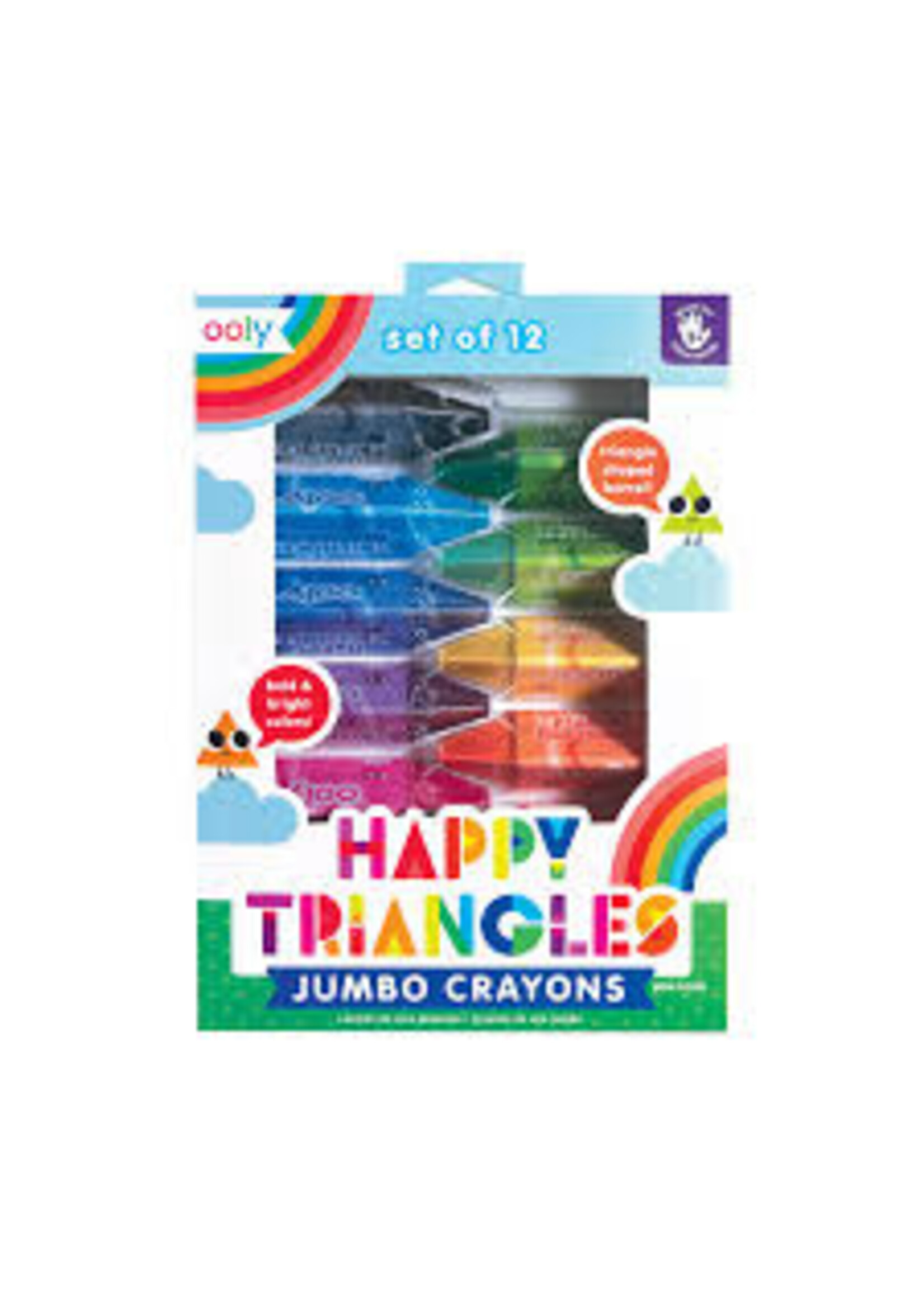 OOLY OOLY HAPPY TRIANGLES JUMBO CRAYONS