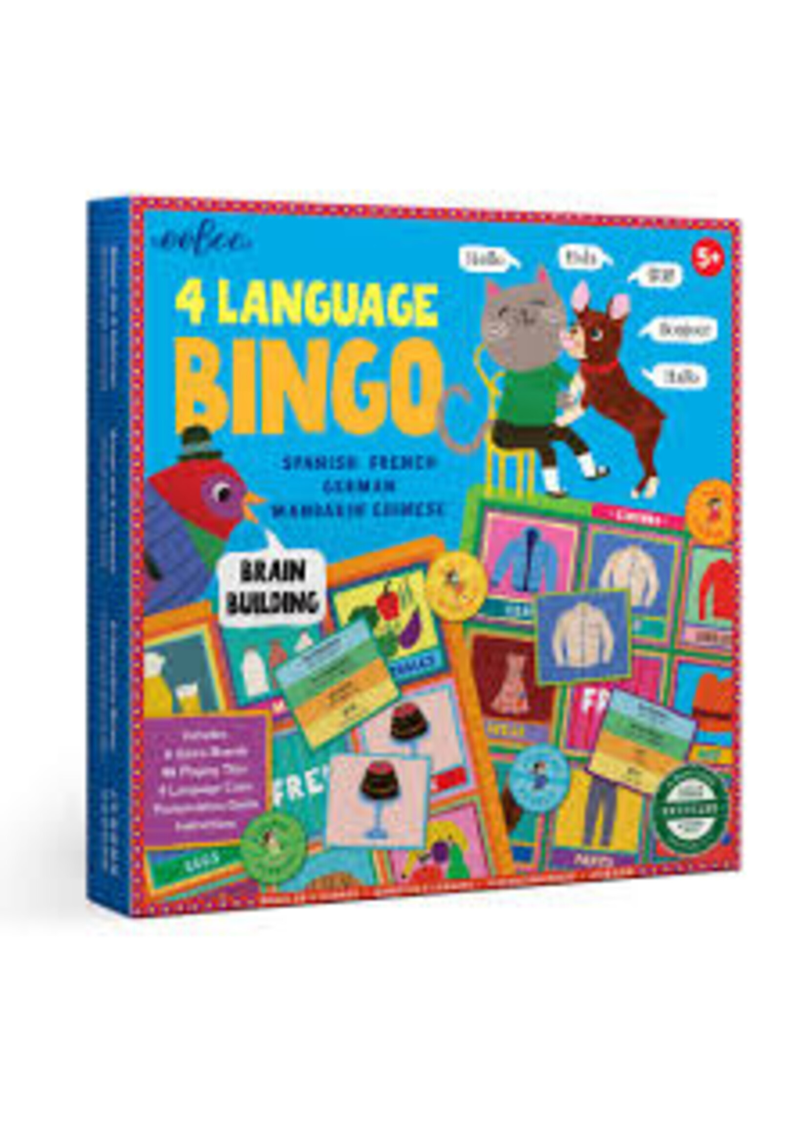 EEBOO EEBOO 4 LANGUAGE BINGO