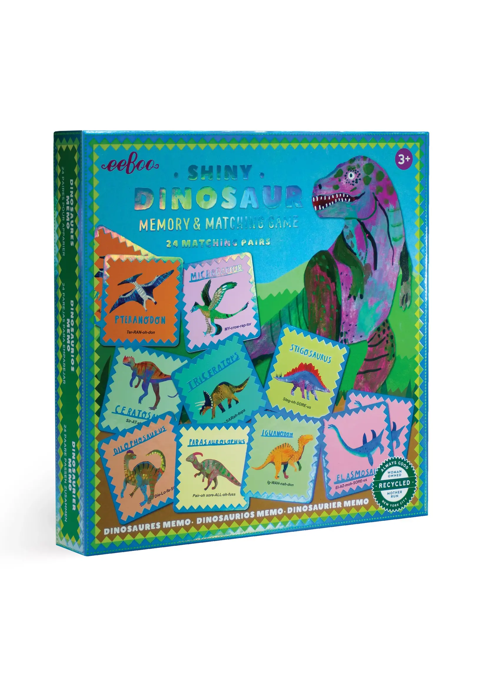 EEBOO EEBOO SHINY DINOSAUR MEMORY MATCHING GAME