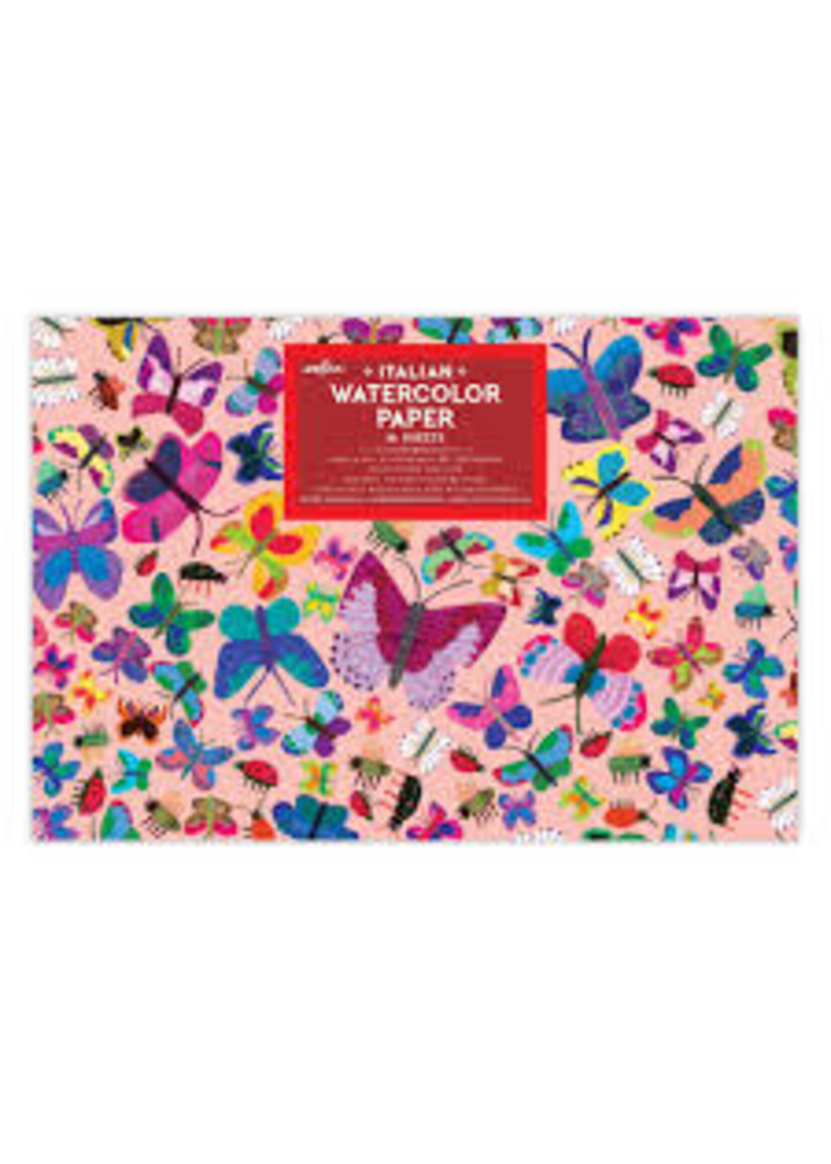 EEBOO EEBOO WATERCOLOR PAD BUTTERFLIES