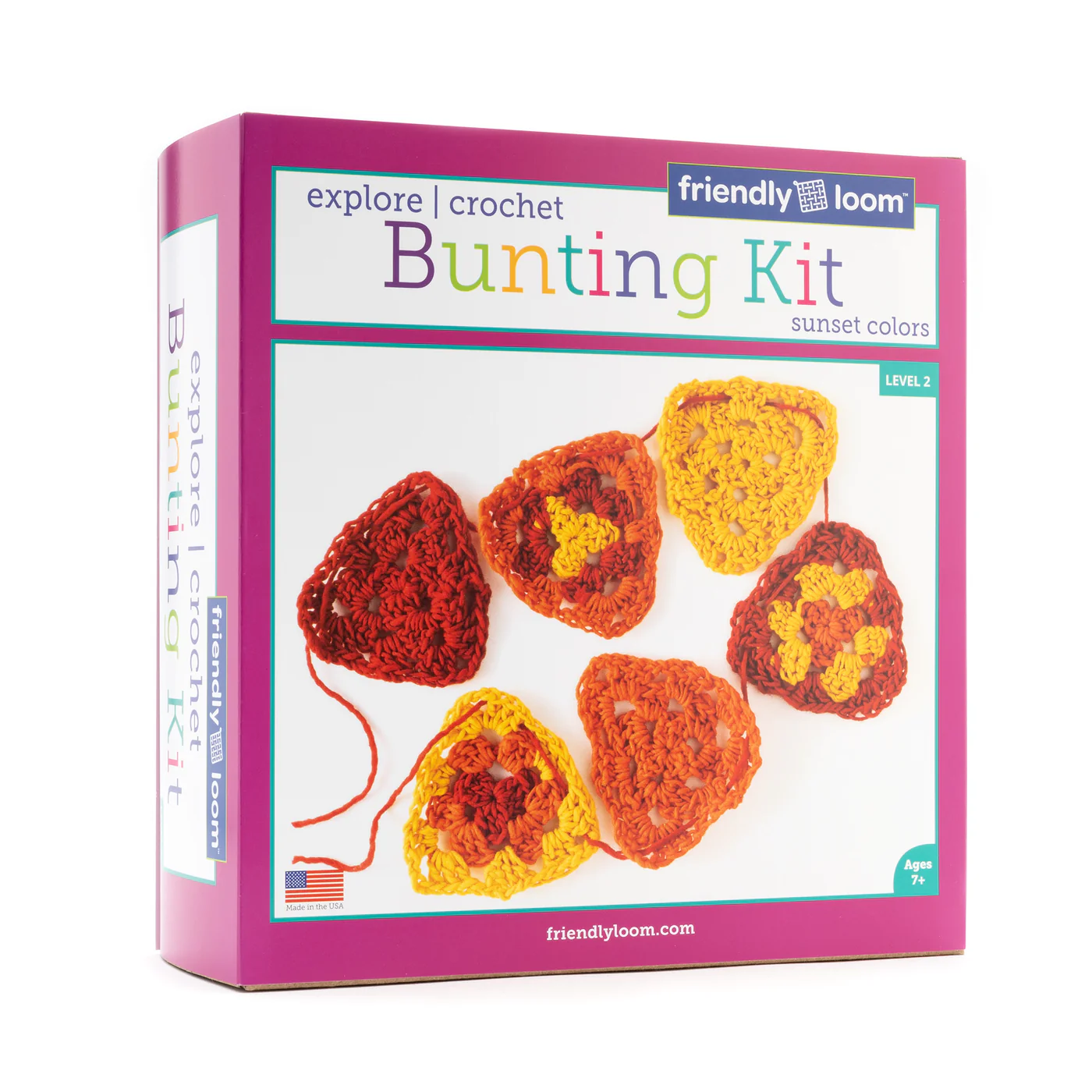 EXPLORE CROCHET BUNTING KIT SUNSET