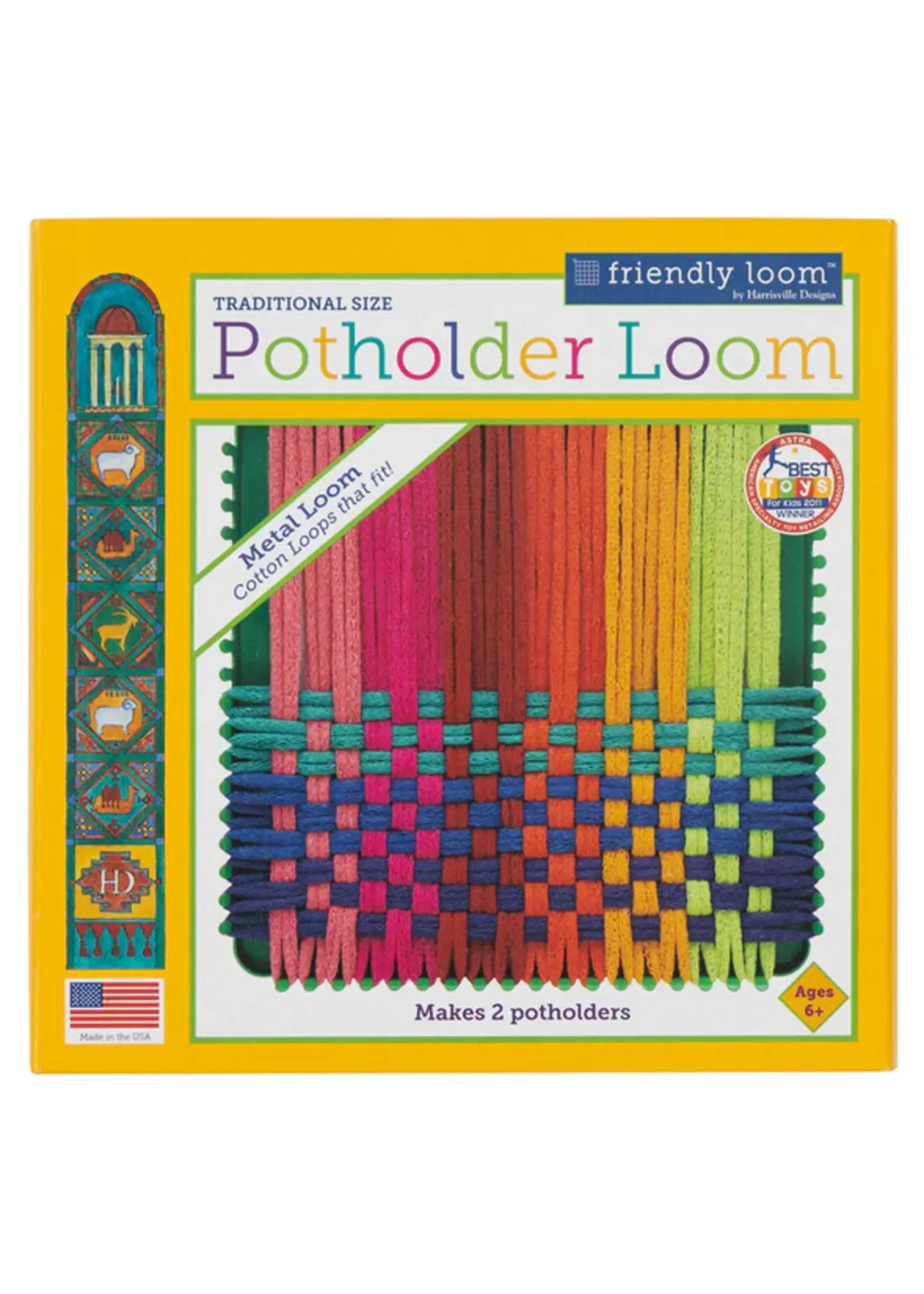 FRIENDLY LOOM POTHOLDER LOOM TRADITIONAL