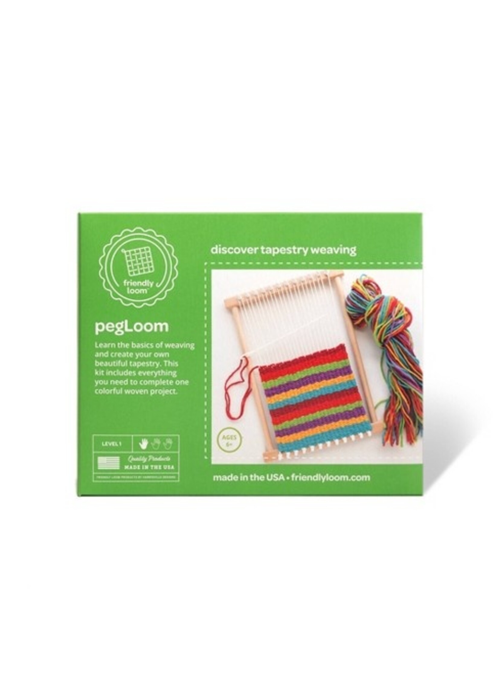 FRIENDLY LOOM DISCOVER WEAVING PEG LOOM