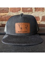 BAREFOOT BABY TRUCKER HAT RAISED IN A BARN BLACK