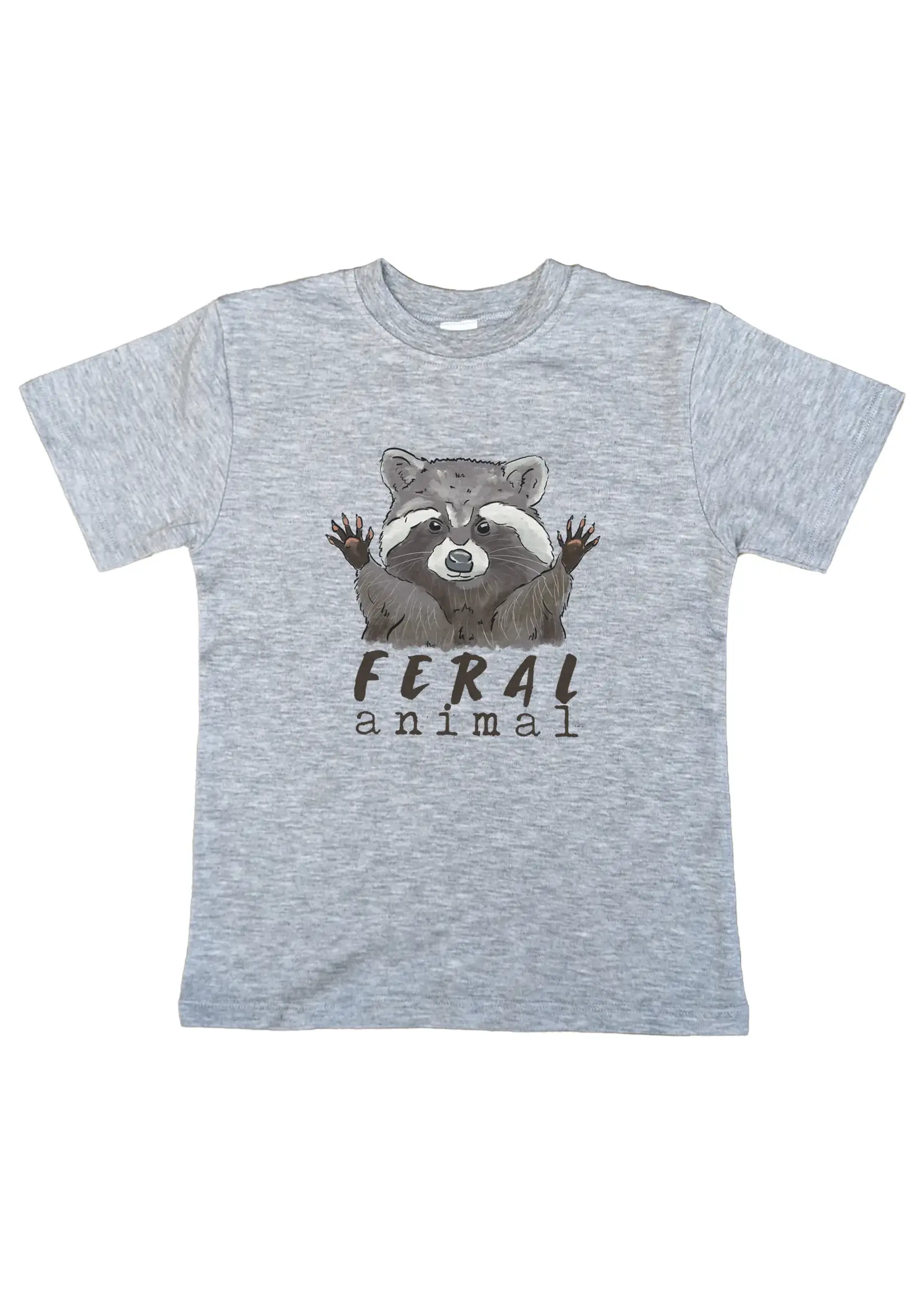 BAREFOOT BABY SHIRT FERAL ANIMAL 2T