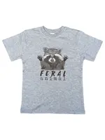 BAREFOOT BABY SHIRT FERAL ANIMAL YOUTH XS