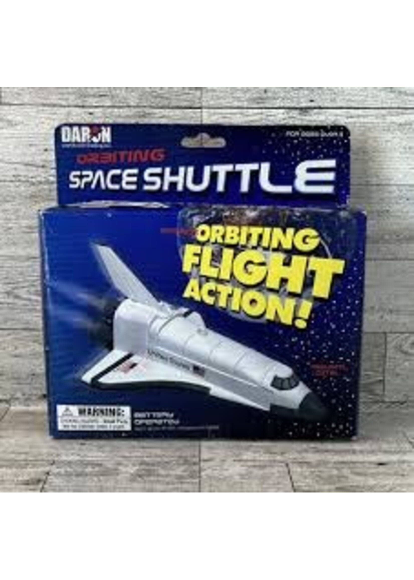 DARON FLYING SPACE SHUTTLE ON A STRING