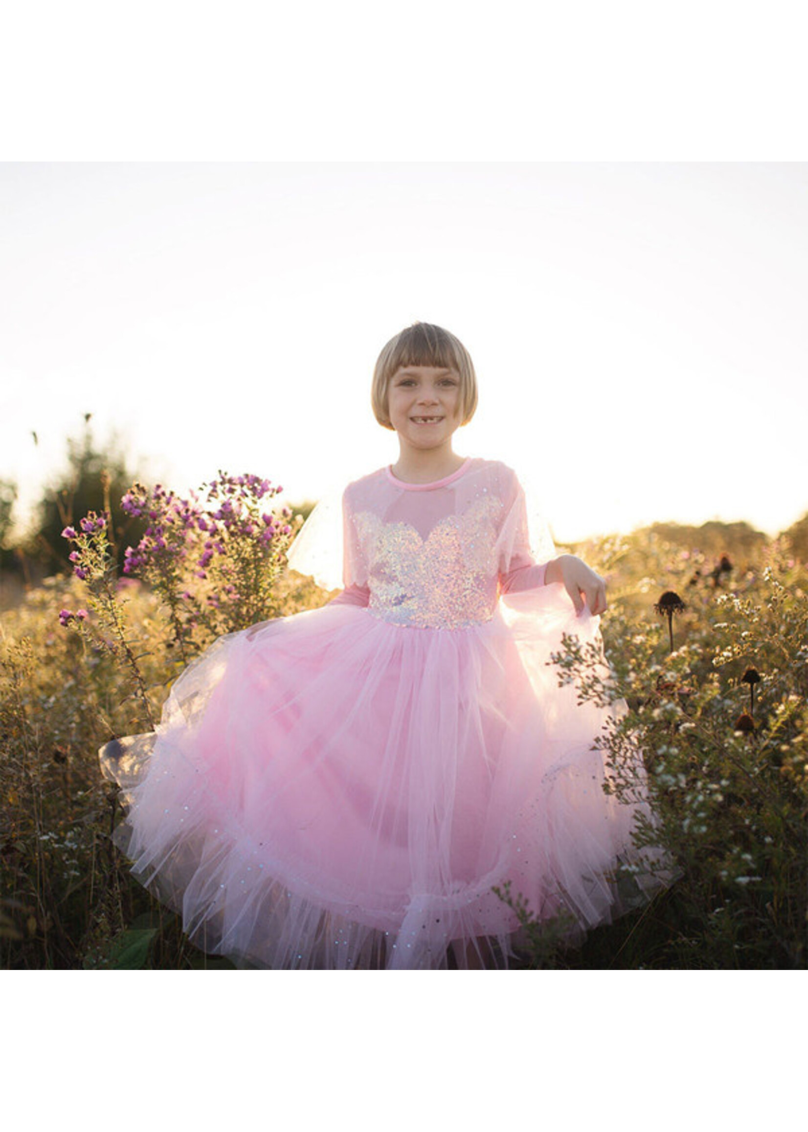 DRESS UP ELEGANT IN PINK DRESS 7-8