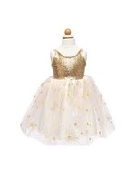DRESS UP GLAM PARTY GOLD DRESS 7-8