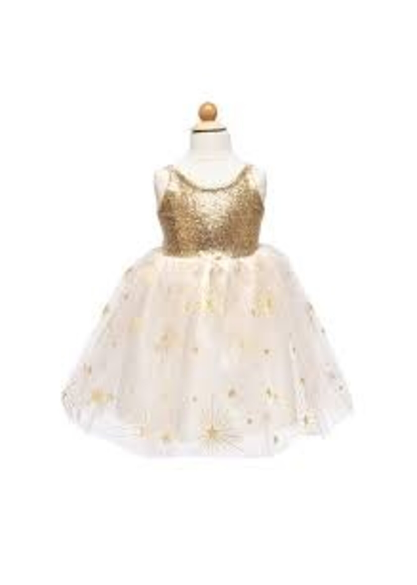 DRESS UP GLAM PARTY GOLD DRESS 7-8