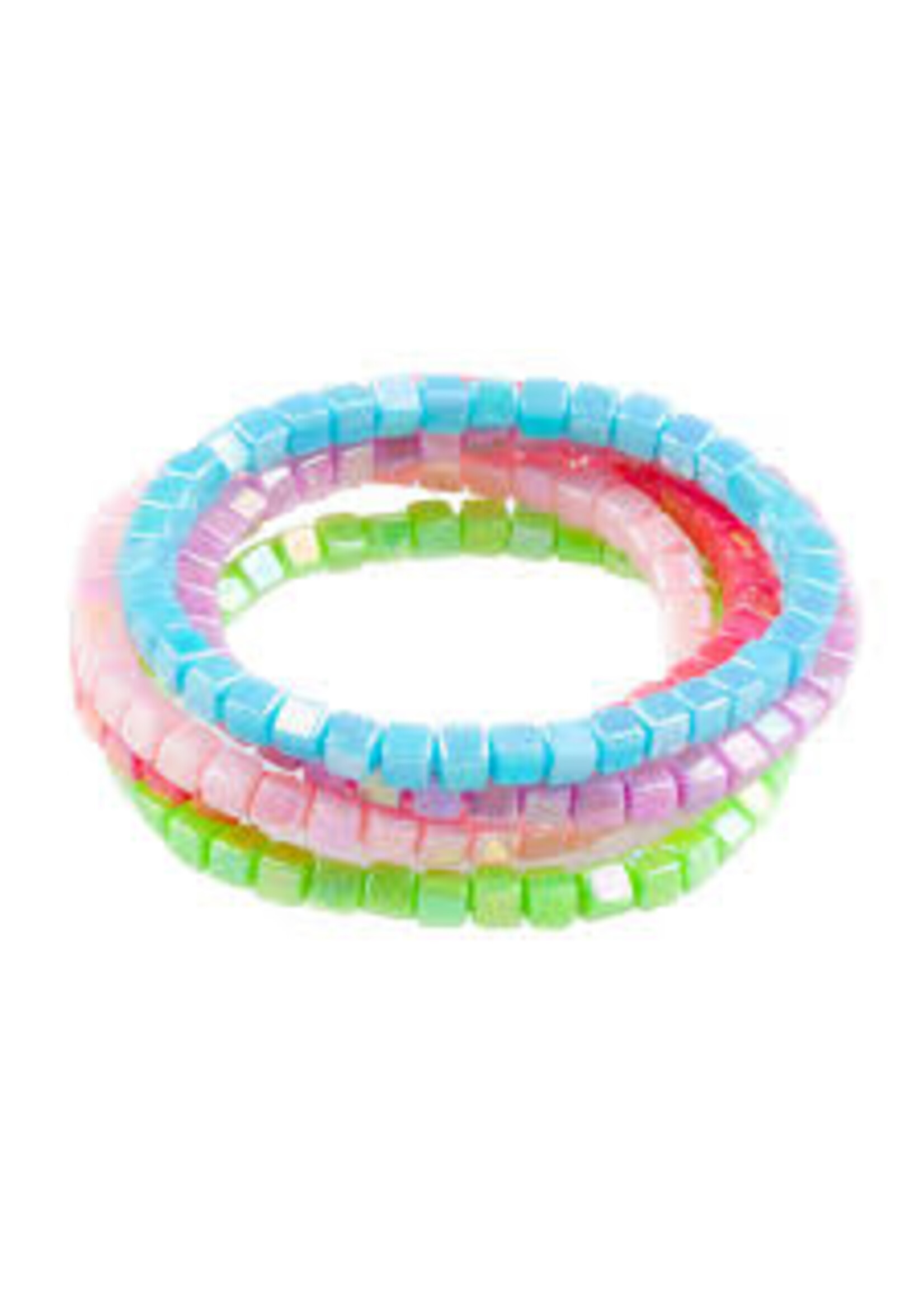 JEWLERY TINTS TONES RAINBOW BRACELET SET