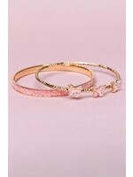 JEWLERY BOUTIQUE CHIC BUTTERFLY BANGLES 2 CT