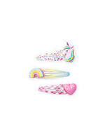 JEWLERY UNICORN CUTIE HAIRCLIP 3 CT