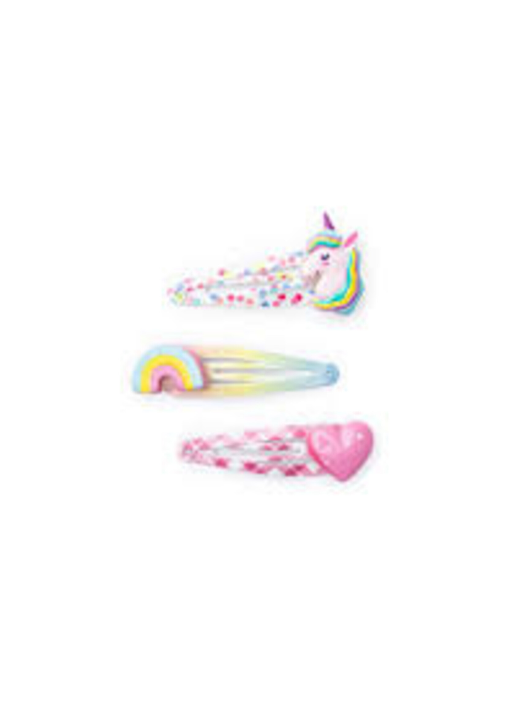 JEWLERY UNICORN CUTIE HAIRCLIP 3 CT