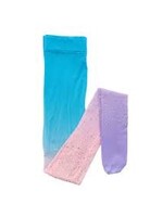 DRESS UP RIGNSTONE TIGHTS BLUE PINK LILAC OMBRE 3-8