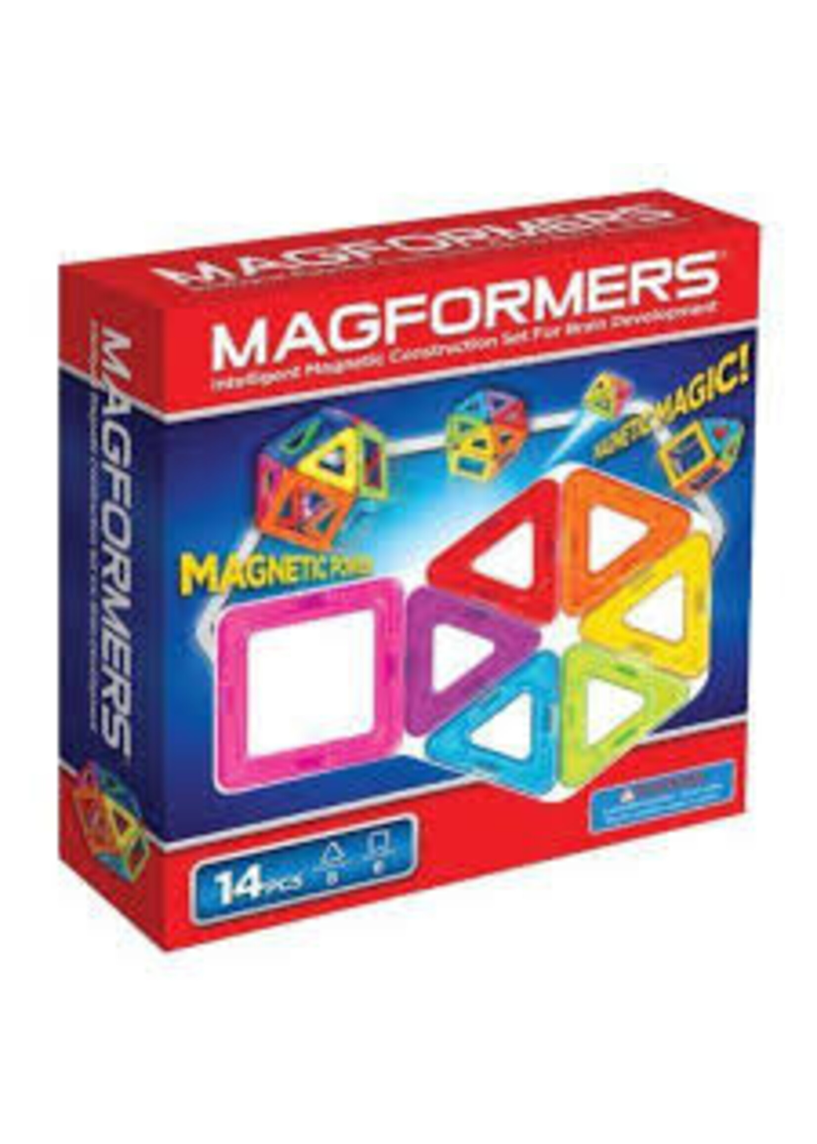 MAGFORMERS 14 PIECE RAINBOW