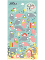 BC STICKERS PUFFY MANATEE