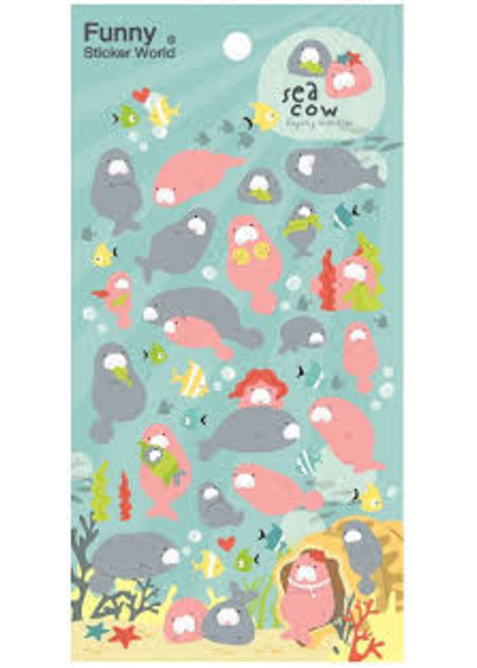 BC STICKERS PUFFY MANATEE