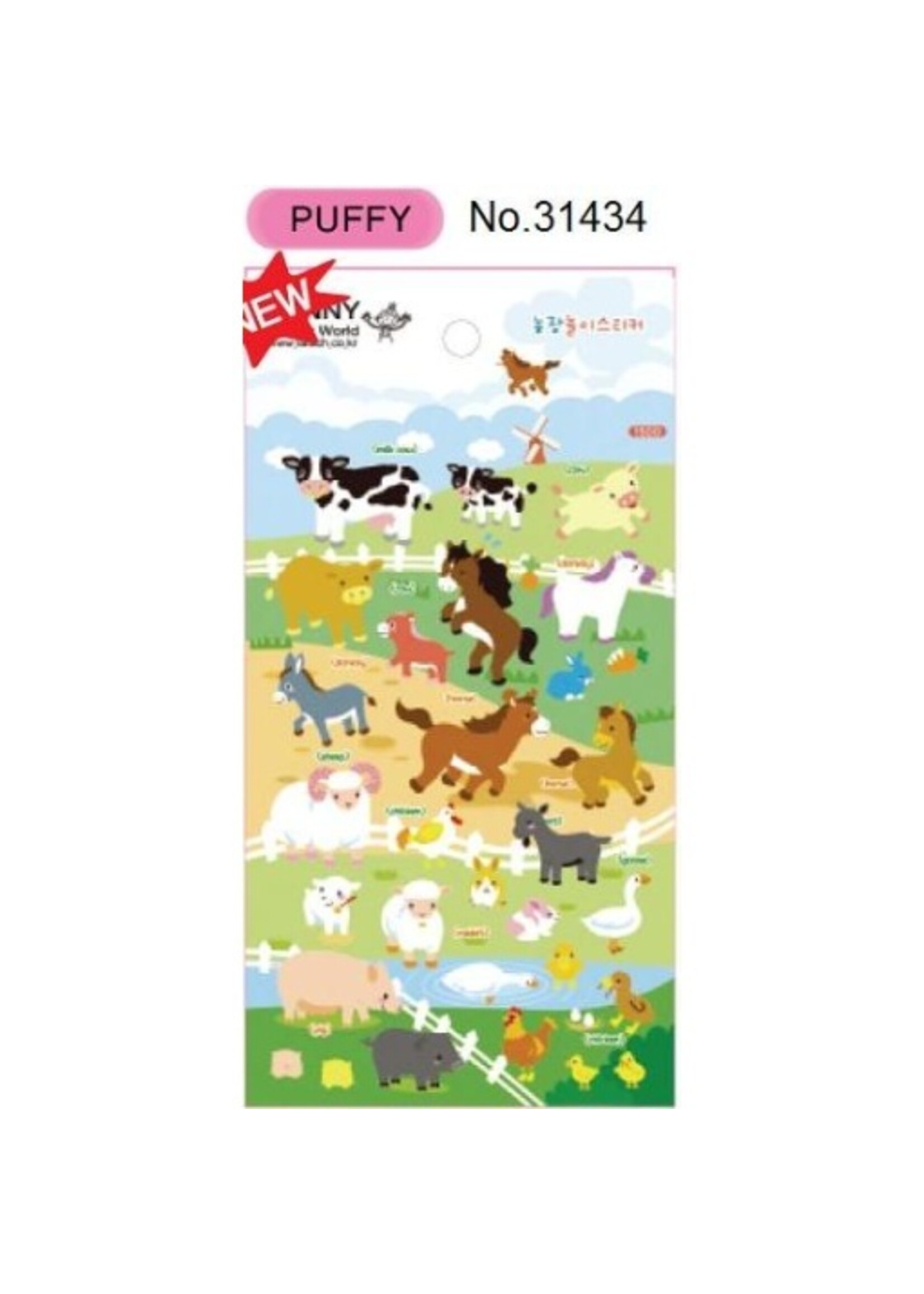 BC STICKERS PUFFY FARM