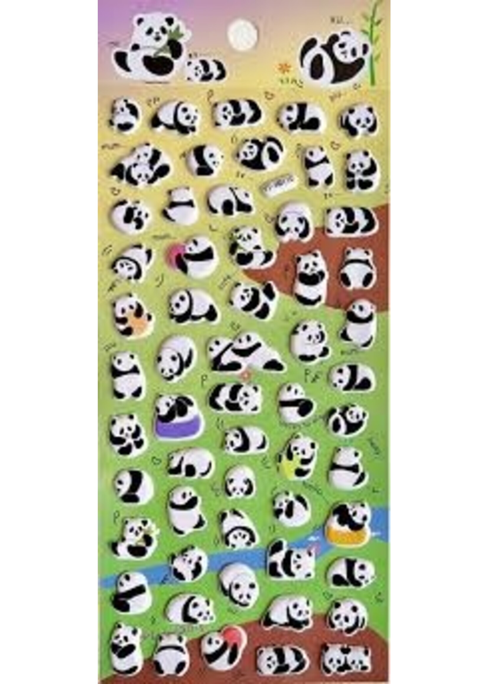 BC STICKERS PUFFY PANDA