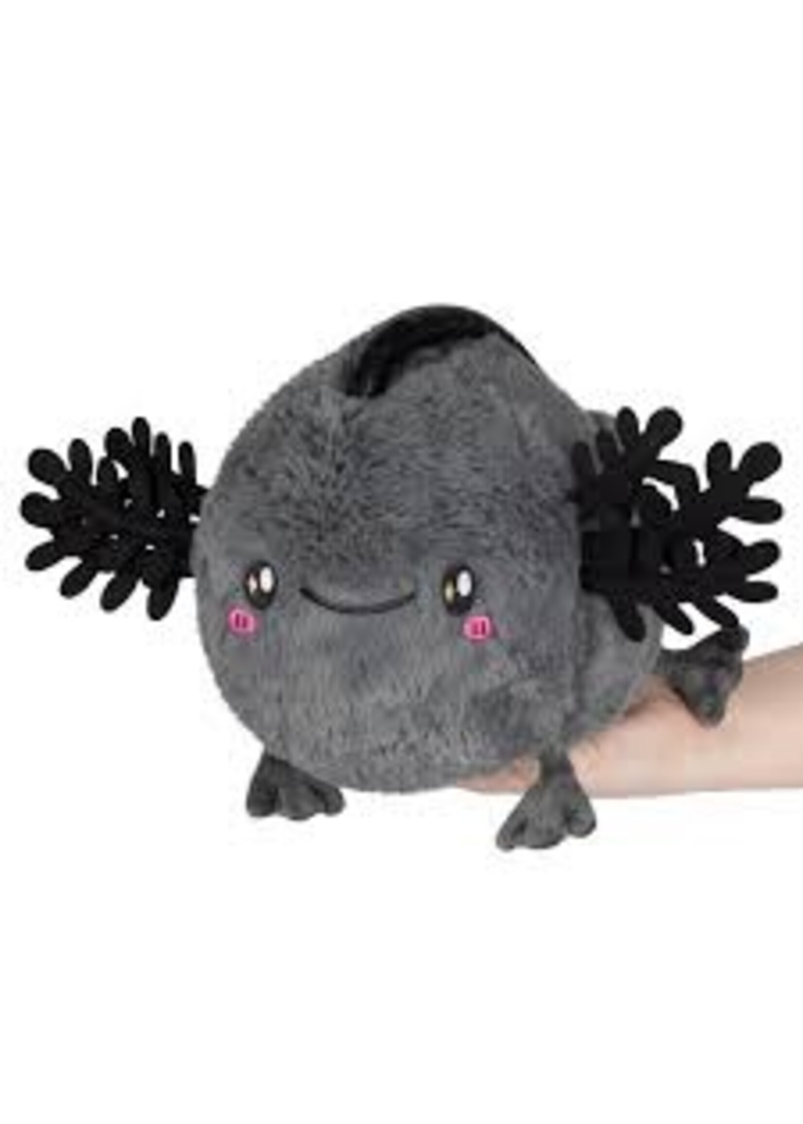 PLUSH SQUISHABLE MINI BABY AXOLOTL BLACK