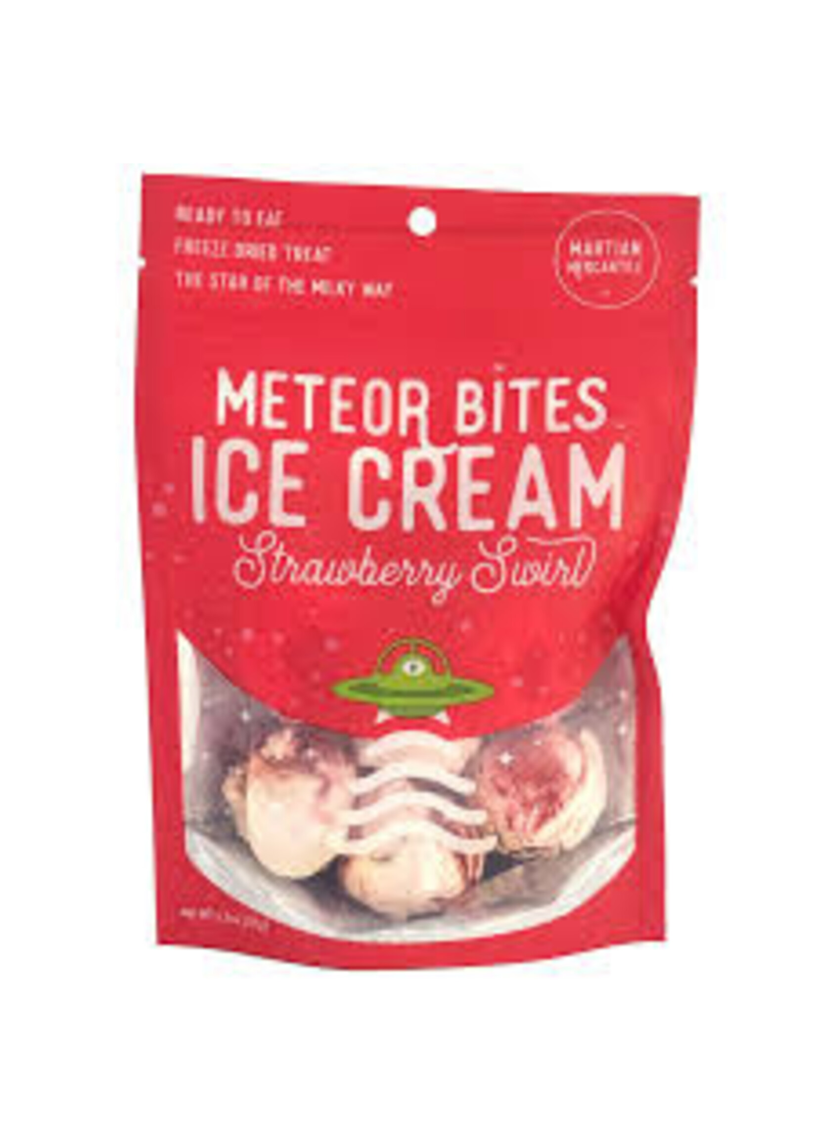 METEOR BITES ICE CREAM: STRAWBERRY SWIRL