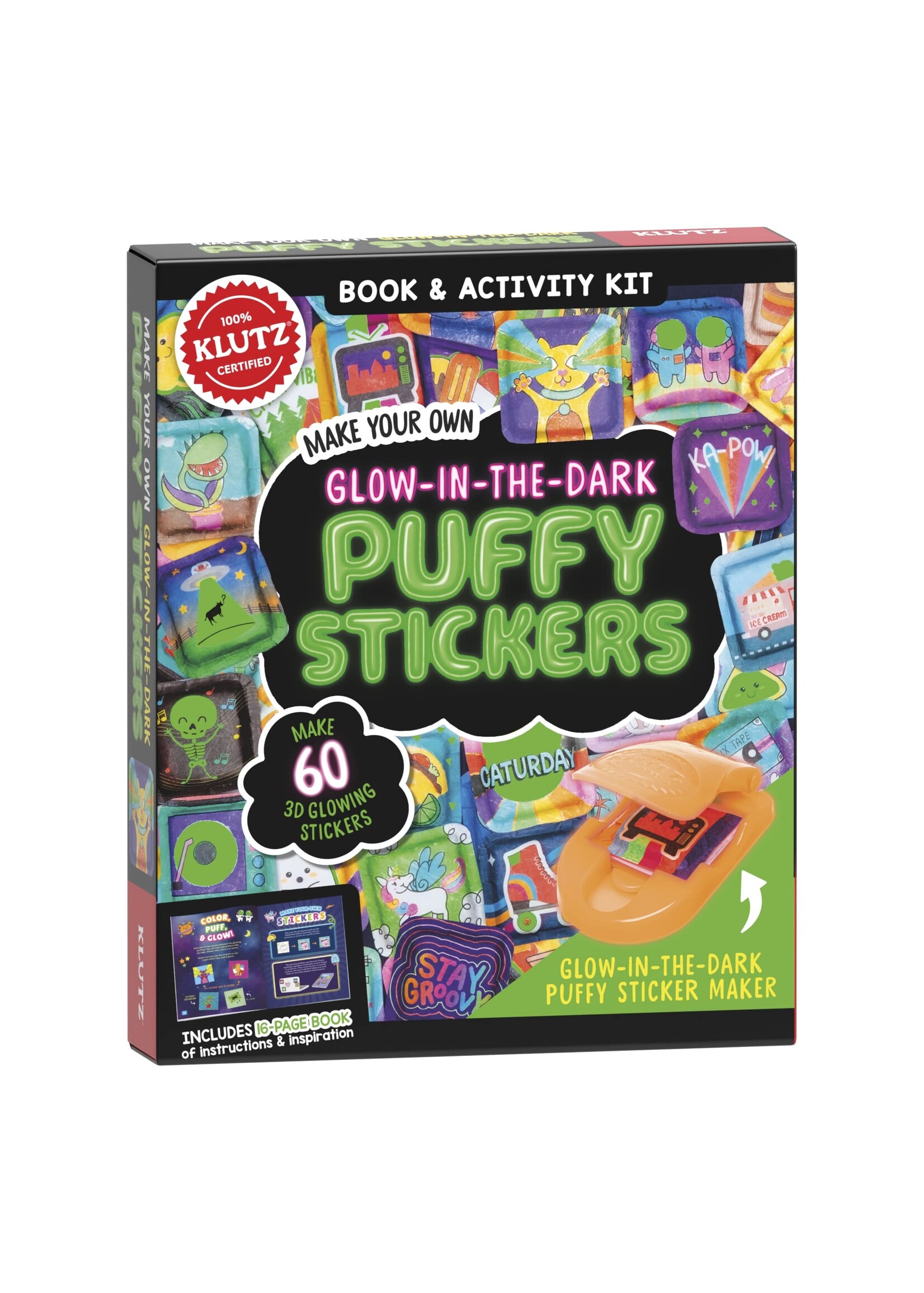 KLUTZ KLUTZ GLOW IN THE DARK PUFFY STICKERS