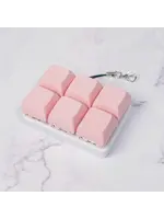 STRUDEL3D KEYBOARD FIDGET 6 PIECE PINK CLICKY