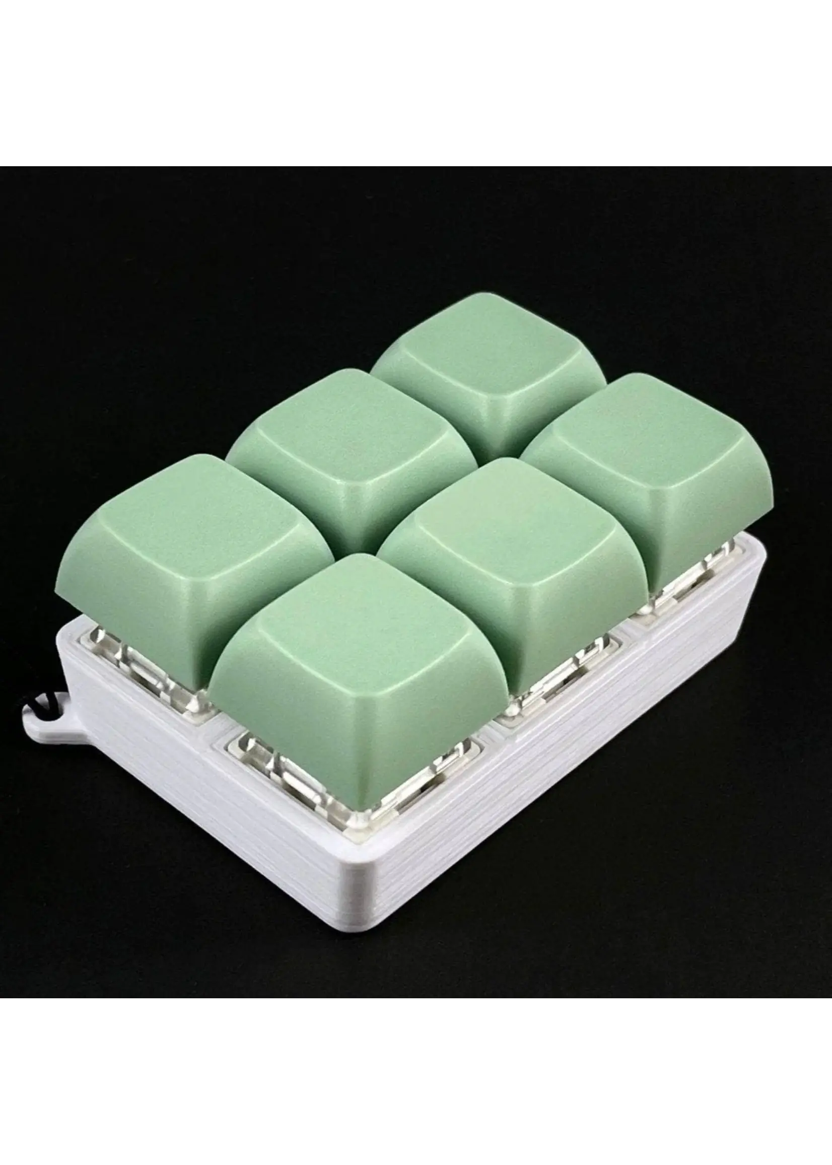STRUDEL3D KEYBOARD FIDGET 6 PIECE MINT GREEN CLICKY