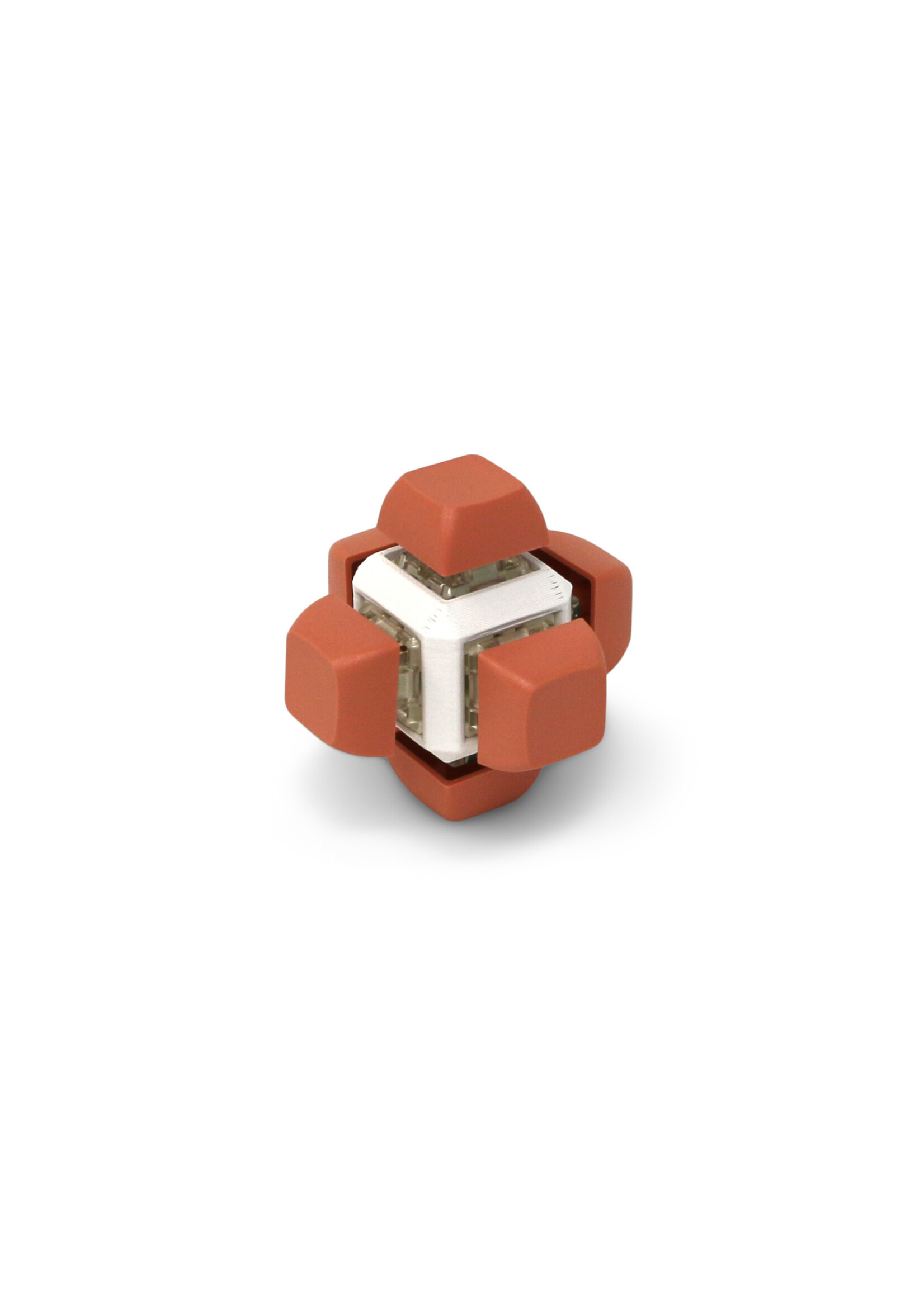 STRUDEL3D KEYBOARD FIDGET CUBE PASTEL RED QUIET