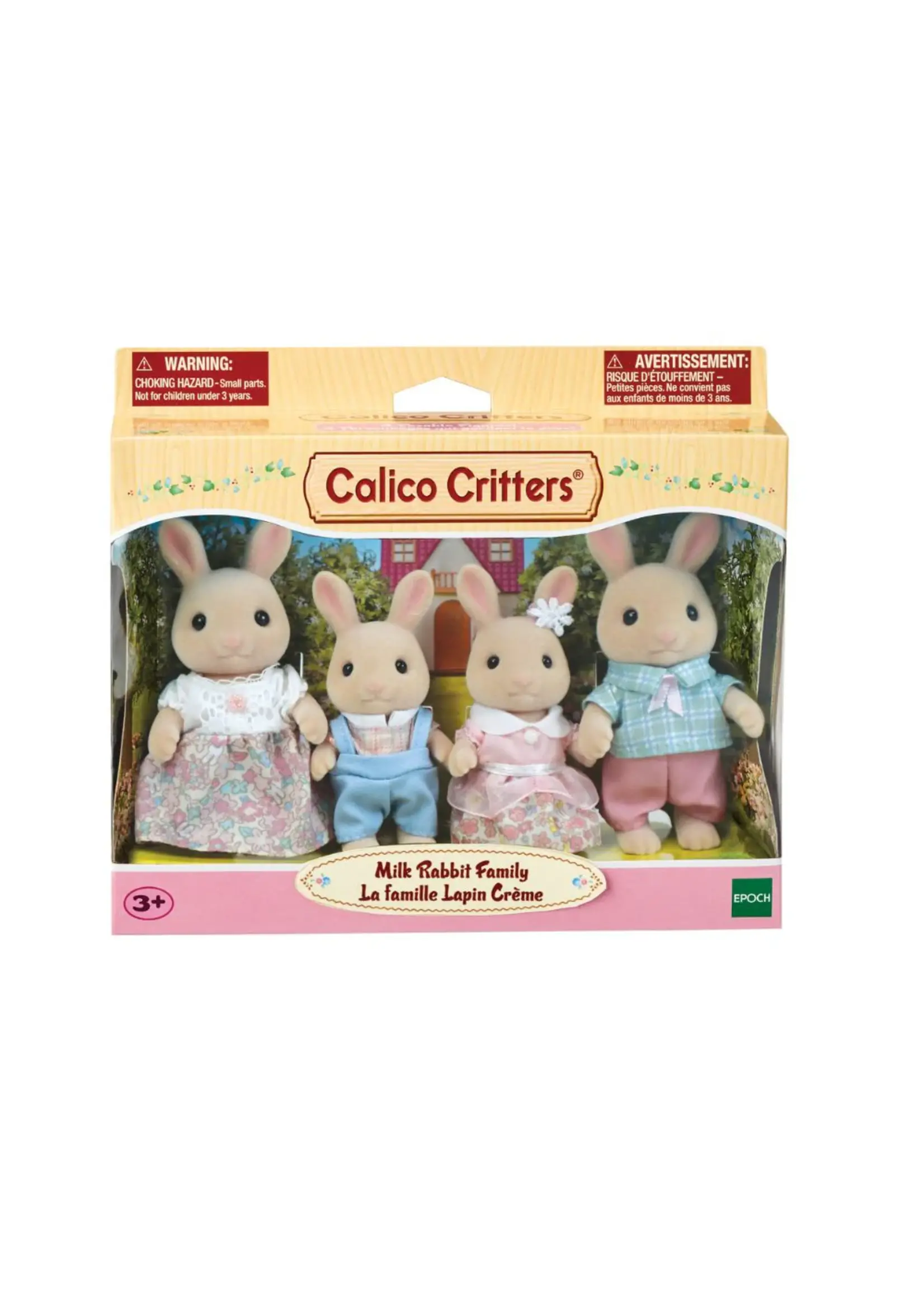 EPOCH (CALICO CRITTER & KIDOOZIE) CC  MILK RABBIT FAMILY
