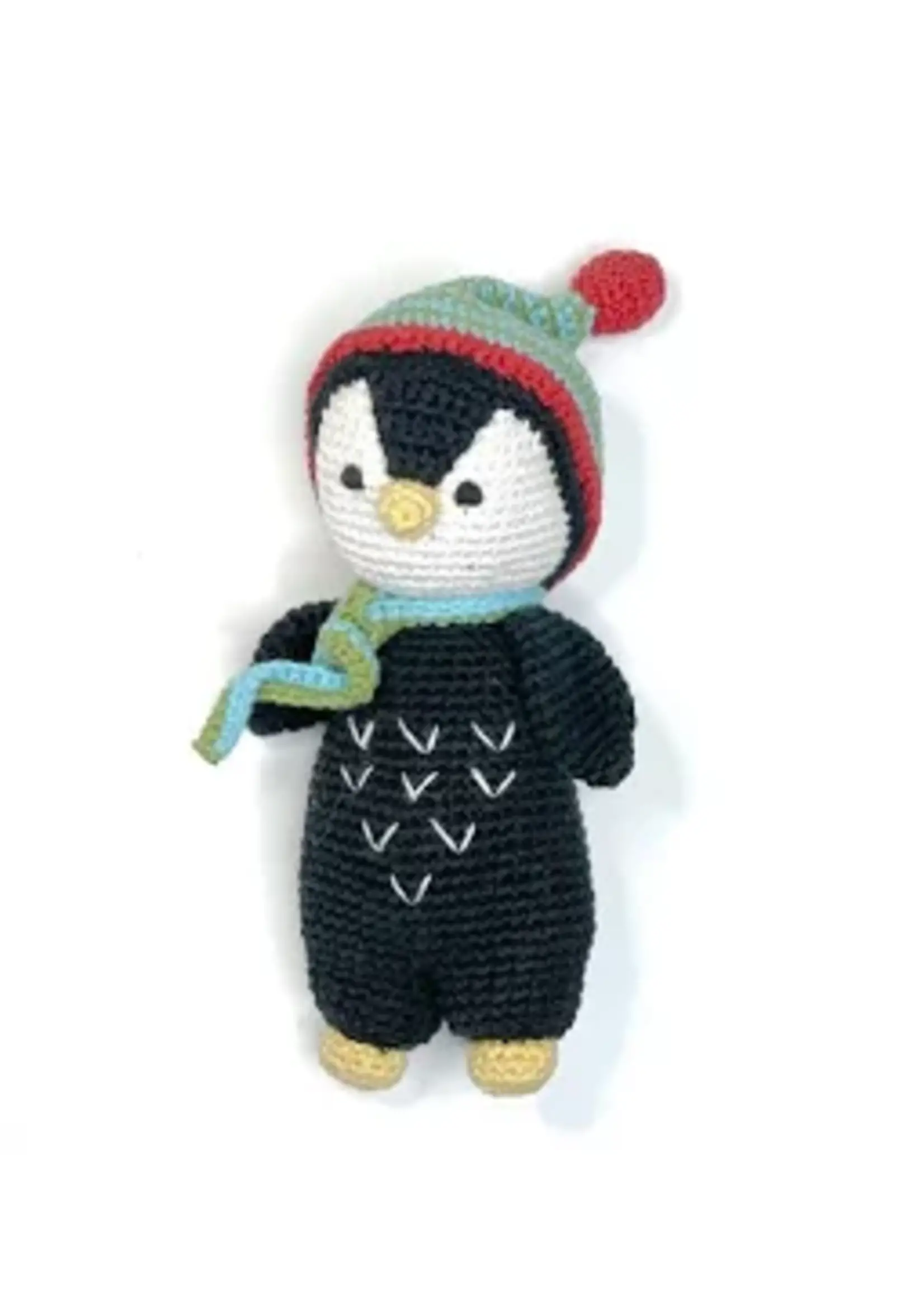 PEBBLE PLUSH PENGUIN RATTLE PEBBLE