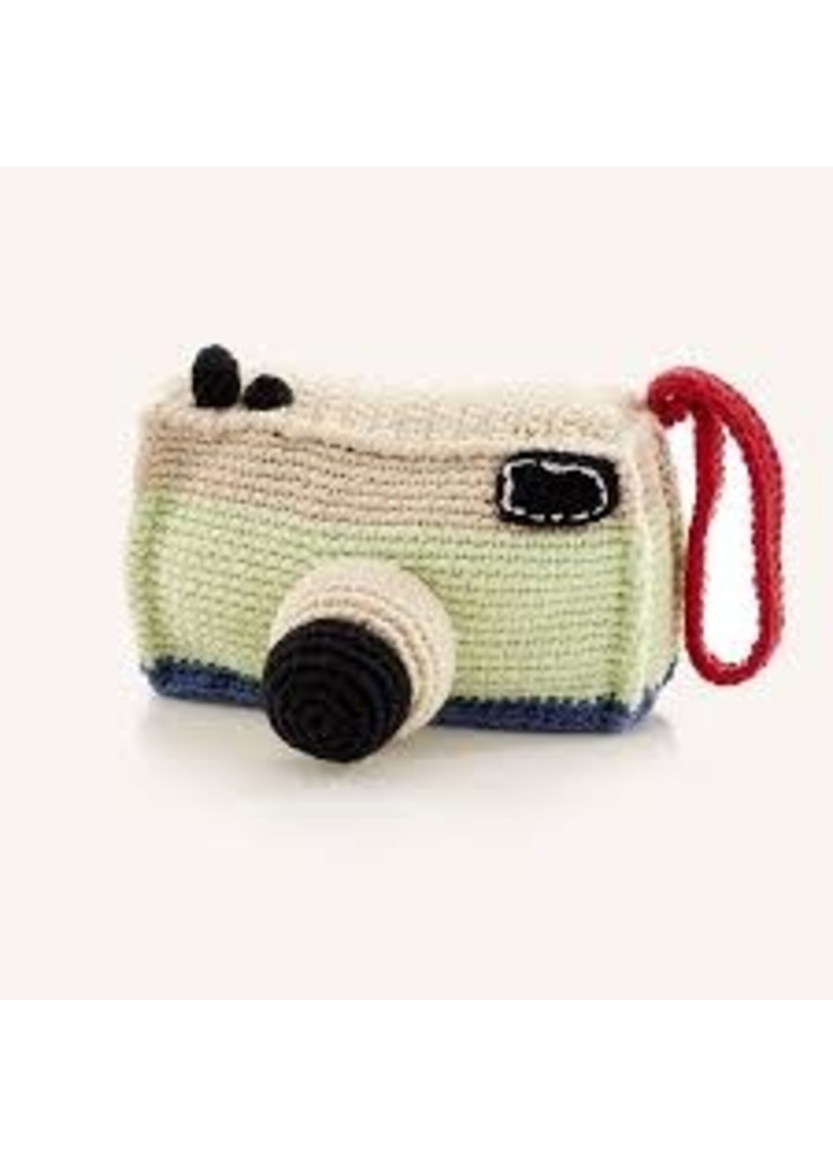 PEBBLE PLUSH CAMERA RATTLE PEBBLE