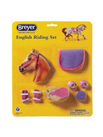 REEVES INTERNATIONAL (BREYER & COLLECTA) BREYER ENGLISH RIDING SET IN HOT COLORS