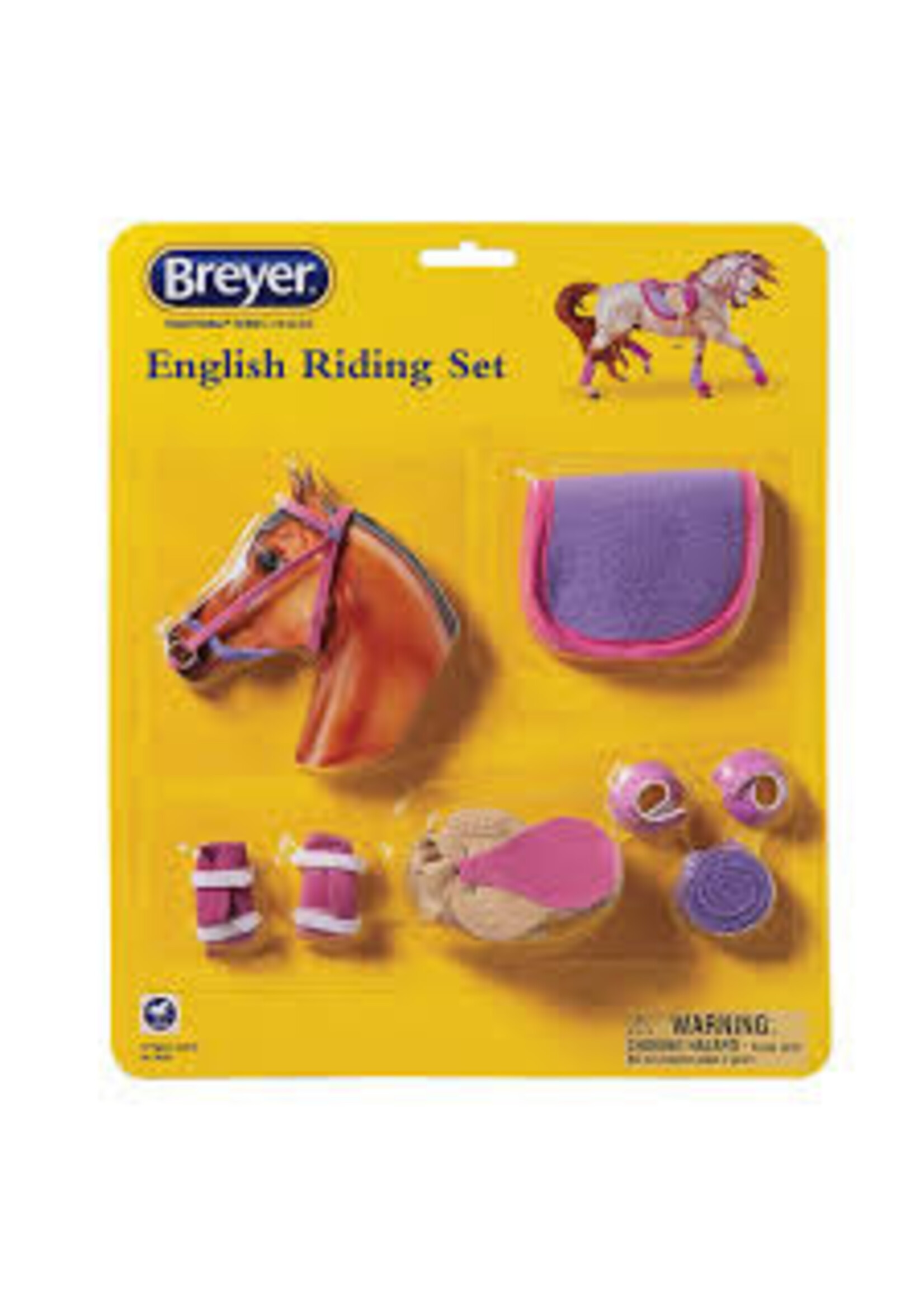 REEVES INTERNATIONAL (BREYER & COLLECTA) BREYER ENGLISH RIDING SET IN HOT COLORS