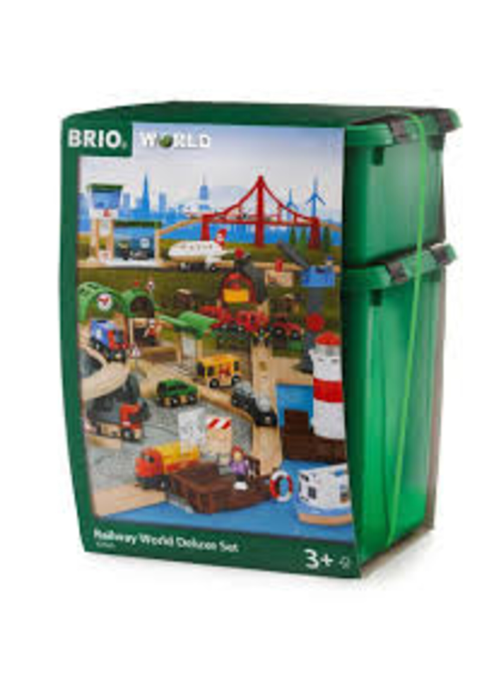 RAVENSBURGER BRIO RAILWAY WORLD DELUXE SET