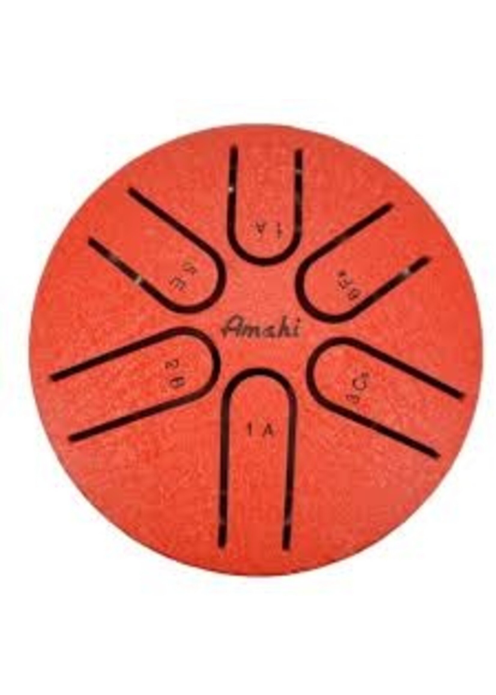 AMAHI AMAHI STEEL TONGUE DRUM RED 3"
