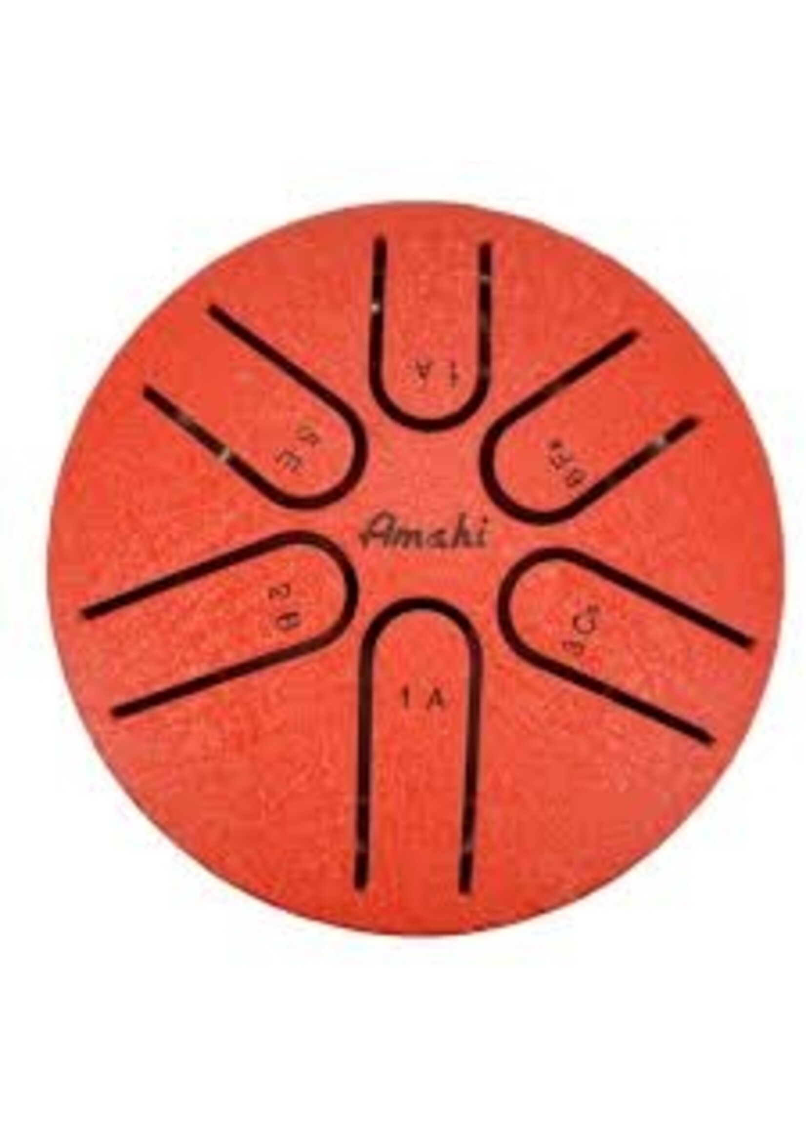 AMAHI STEEL TONGUE DRUM RED 3"