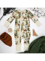 EARTHY BABY PAJAMAS 2-WAY ZIP BODHI 9-12M