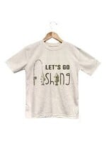 BAREFOOT BABY SHIRT LETS GO FISHING 2T