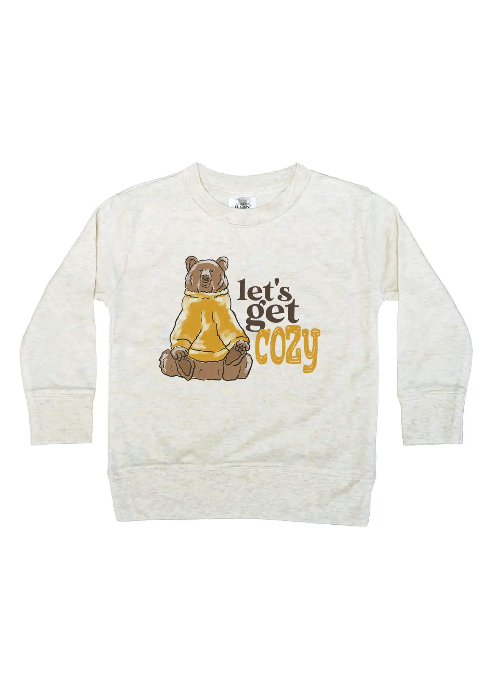 BAREFOOT BABY LONG SLEEVE LET'S GET COZY BEAR 2T